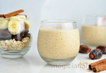 Cum sa faci un smoothie de banane si fulgi de ovaz